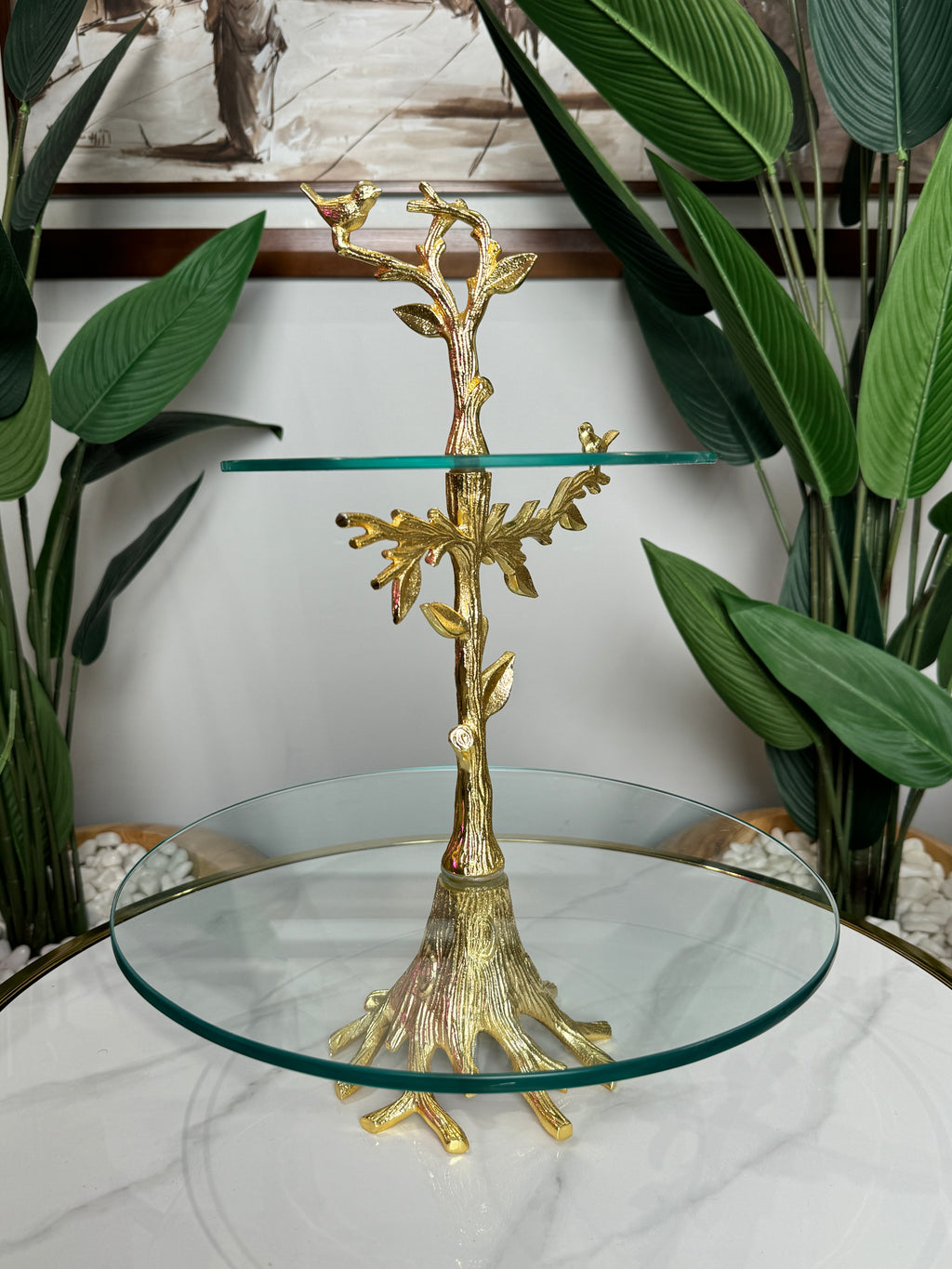 Présentoir Oiseaux d’Or 🕊️👑